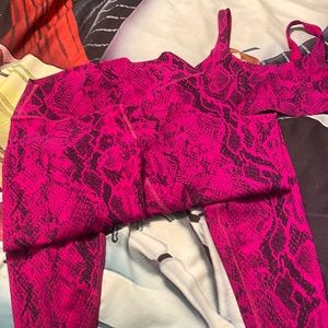 COPY - Alo violet snakeskin set
